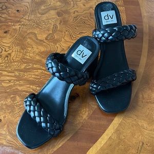 Black Woven Band Slide Sandals Dolce Vita NWOT